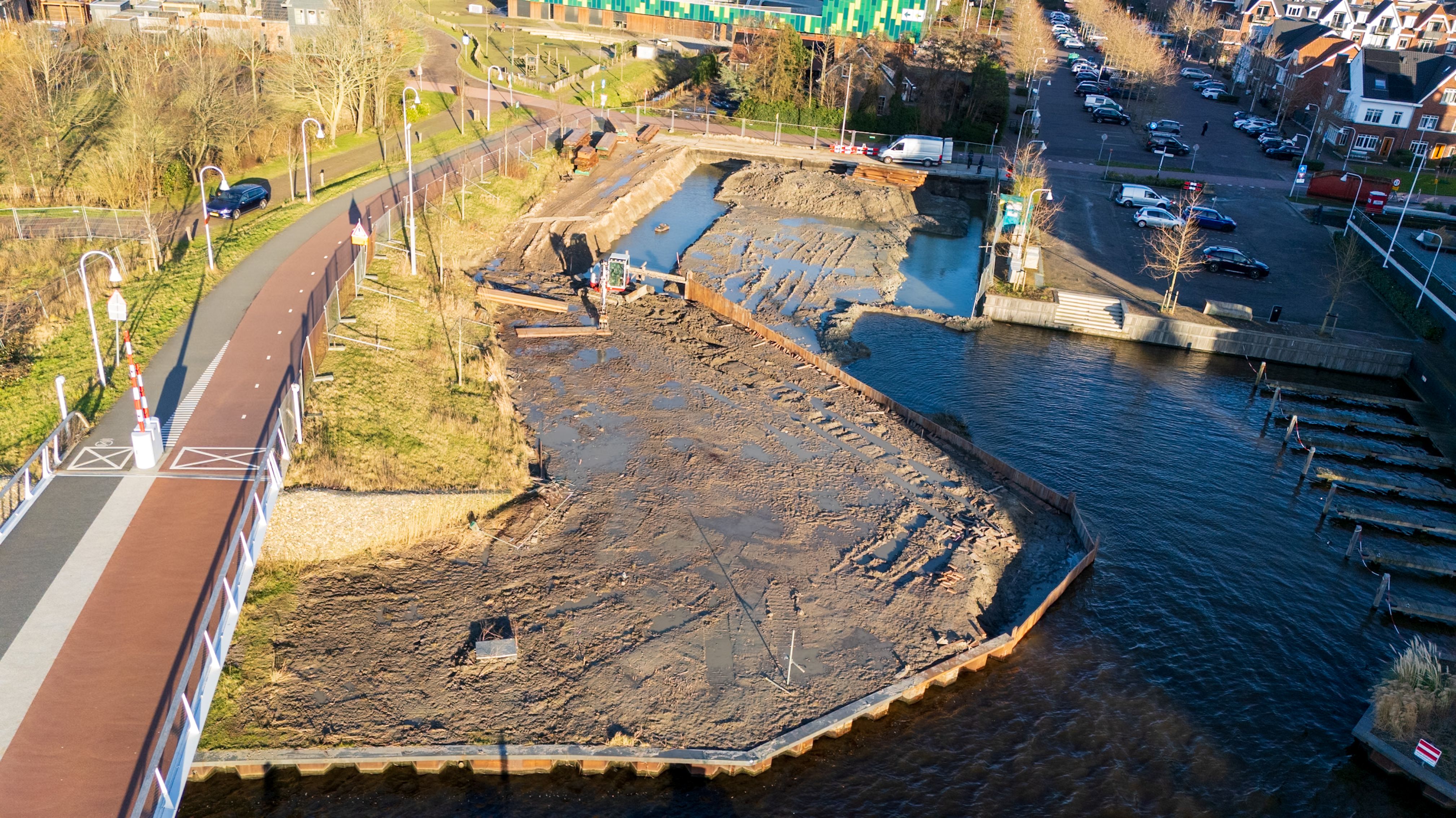 Foto werkzaamheden projectterrein