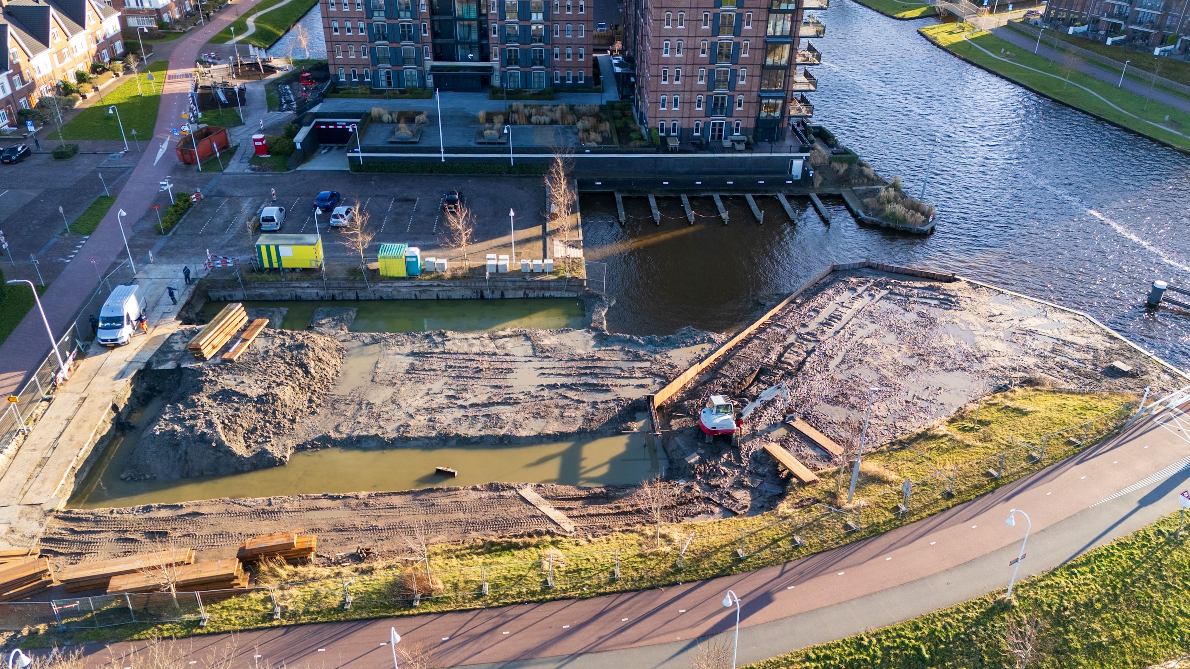 Foto werkzaamheden projectterrein