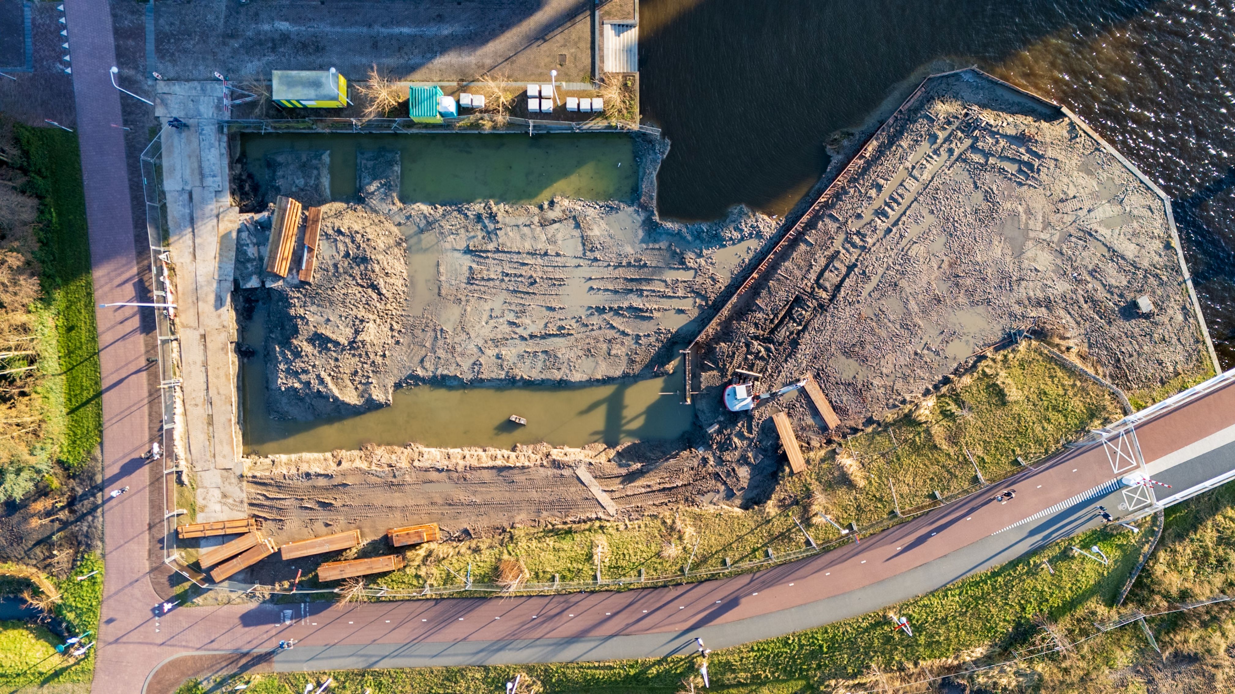 Foto werkzaamheden projectterrein